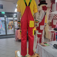 Afbeelding in Gallery-weergave laden, TUINBROEK ROOD-GEEL-GROEN UNISEX