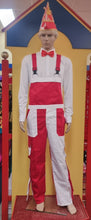 Afbeelding in Gallery-weergave laden, TUINBROEK ROOD-WIT UNISEX