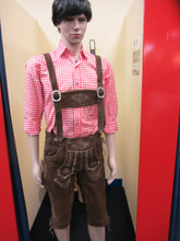 Afbeelding in Gallery-weergave laden, LEDERHOSE KNIEBUND DONKERBRUIN