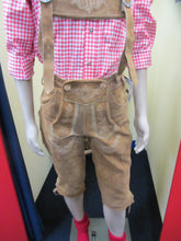 Afbeelding in Gallery-weergave laden, LEDERHOSE KNIEBUND LICHTBRUIN