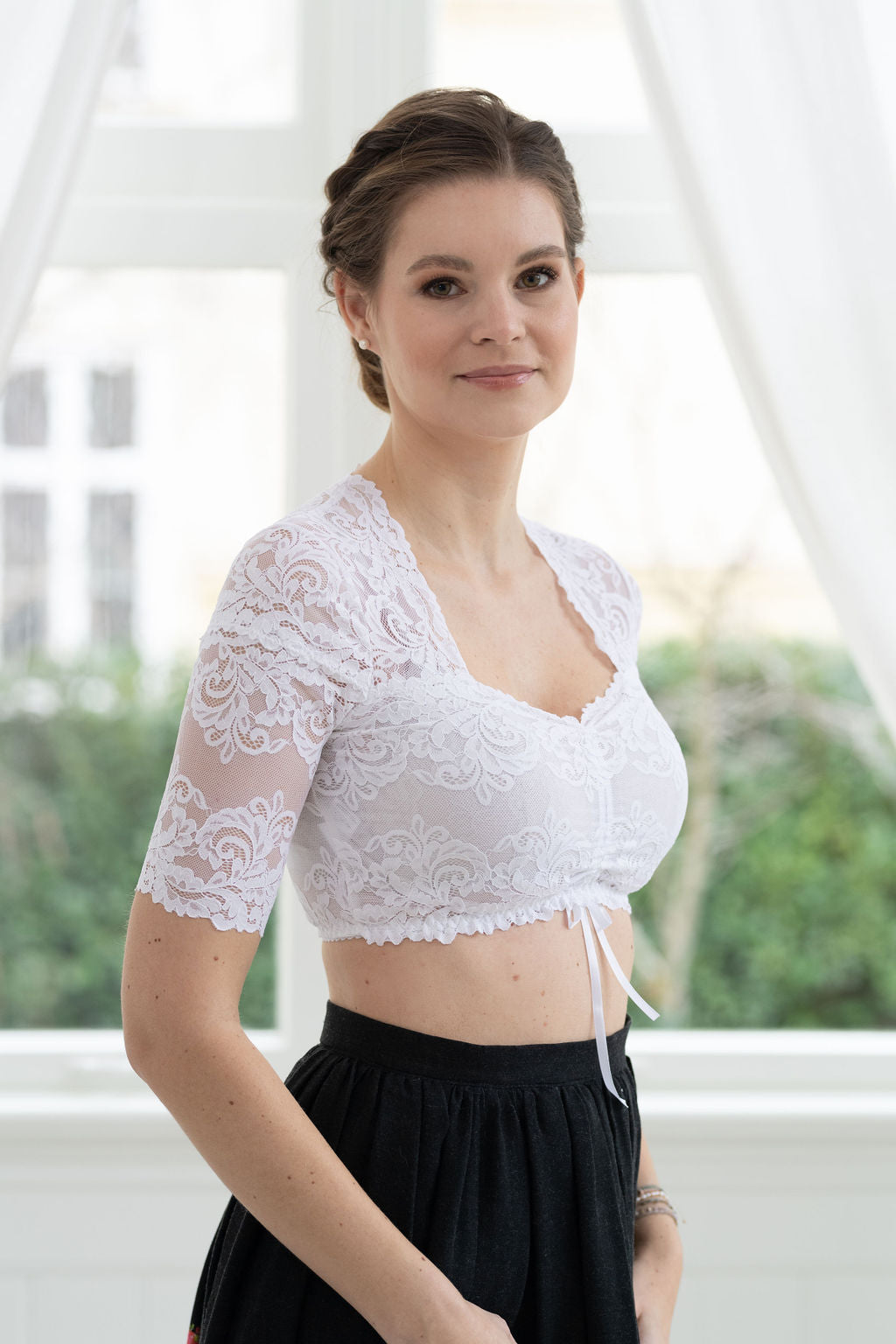 DIRNDL BLOUSJE ANITA WIT