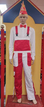 Afbeelding in Gallery-weergave laden, TUINBROEK ROOD-WIT  UNISEX
