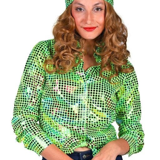 DAMES DISCO SHIRT GROEN