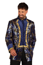 Afbeelding in Gallery-weergave laden, HERENJAS SEQUIN SQUARE BLAUW
