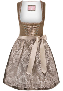 DIRNDL LOREDANA TAUPE 55 CM