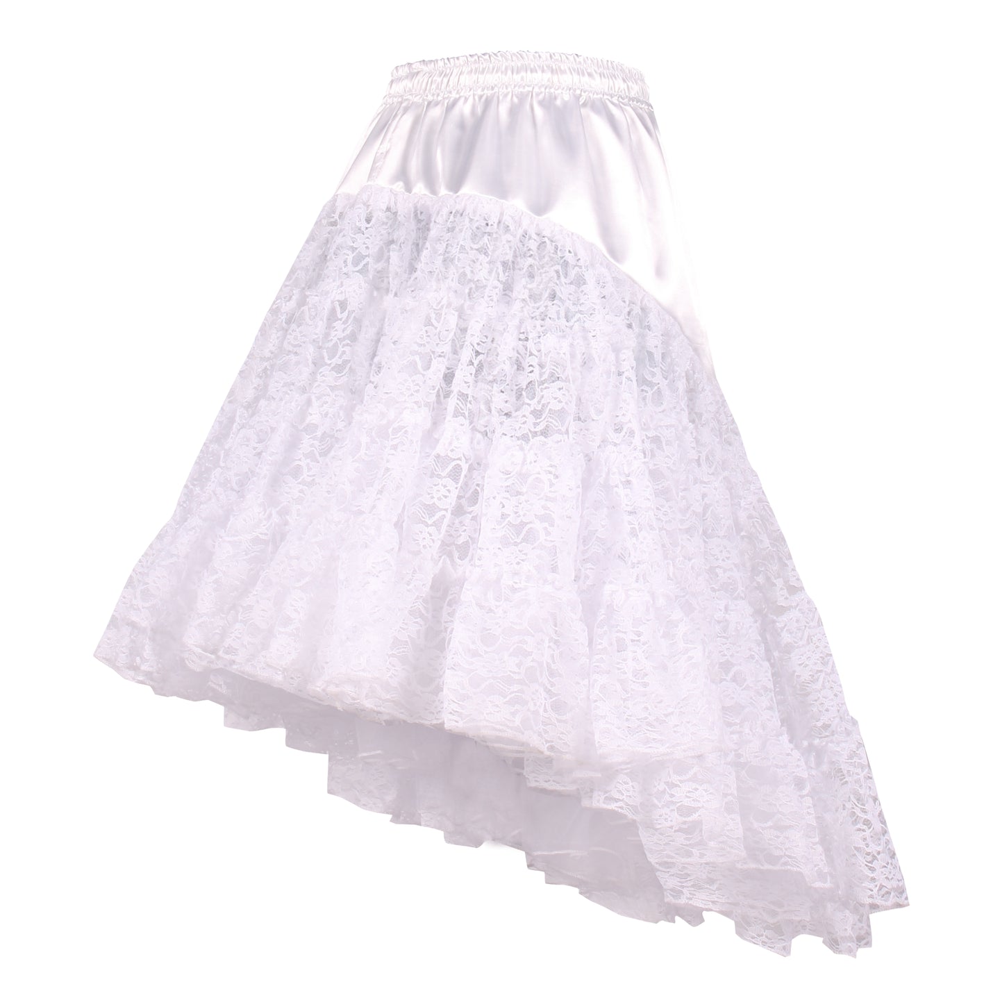 Petticoat lang kant wit