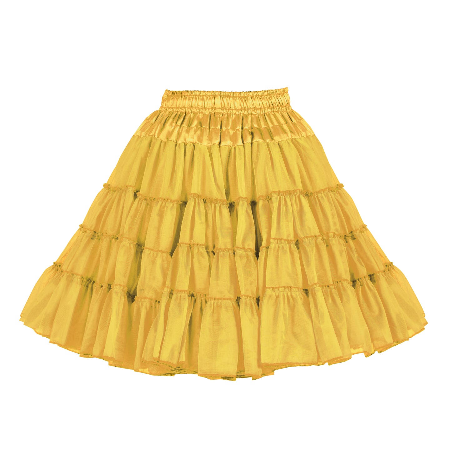 Petticoat 3 laags geel